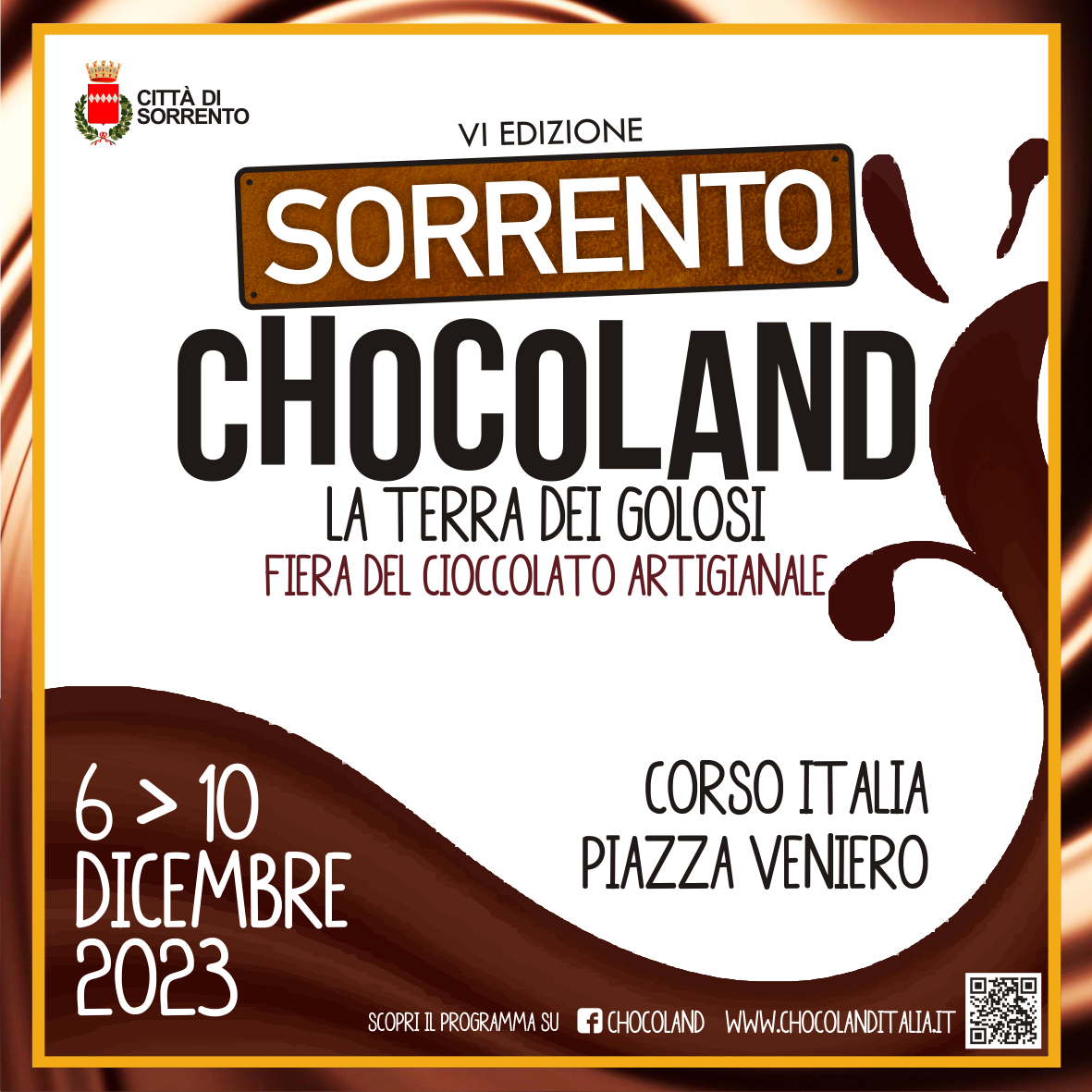 CHOCOLAND SORRENTO DAL 6 AL 10 DICEMBRE 2023